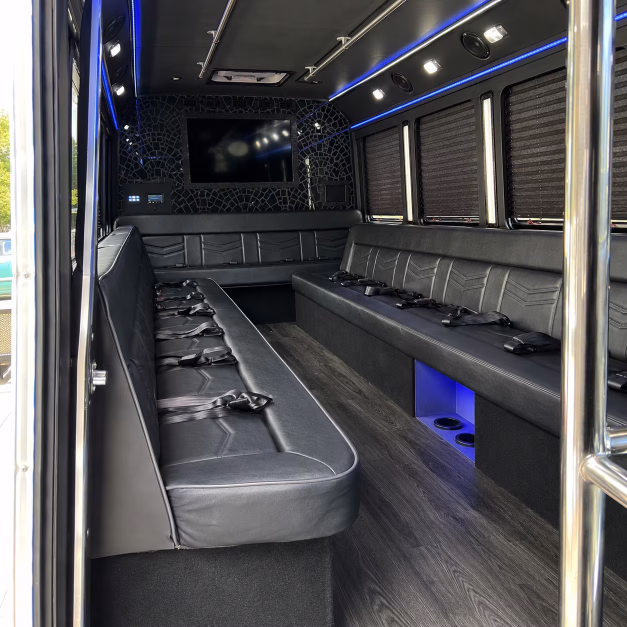 28 Passenger Party Bus Inside
