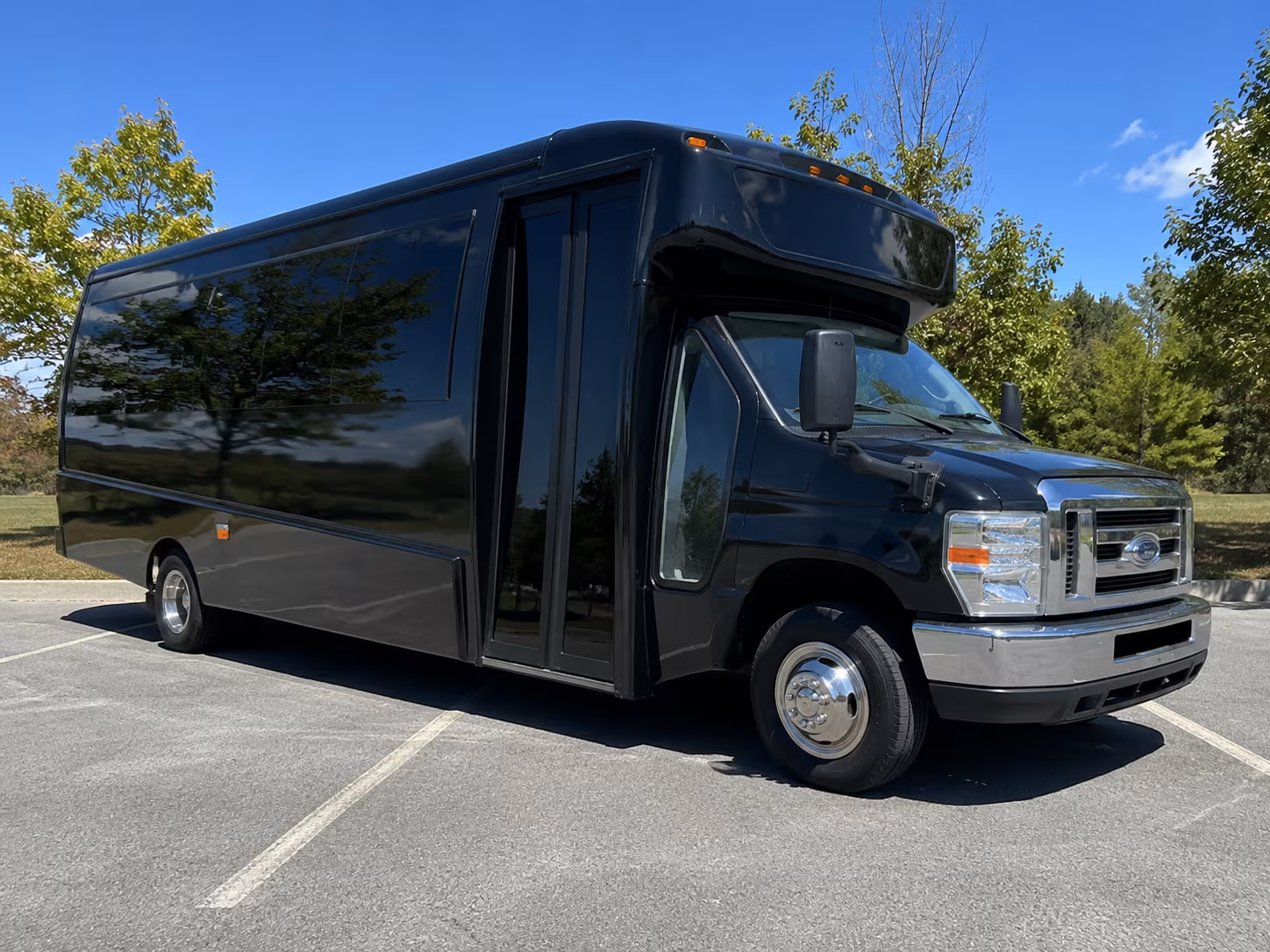 West Jordan Airport Shuttle & Transportation party bus exterior