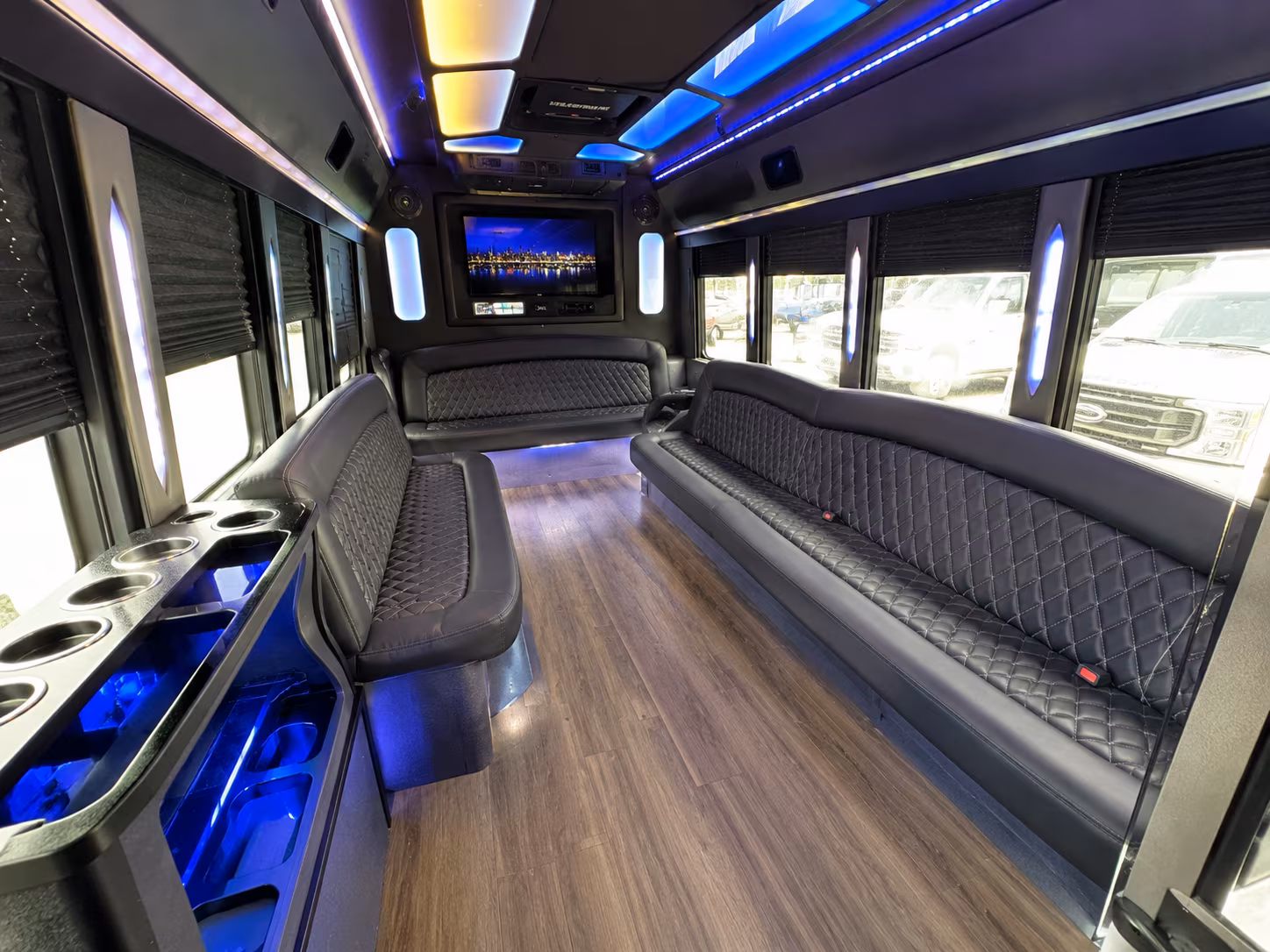 West Jordan Birthday, Sweet 16, & Quinceañera Transportation party bus exterior