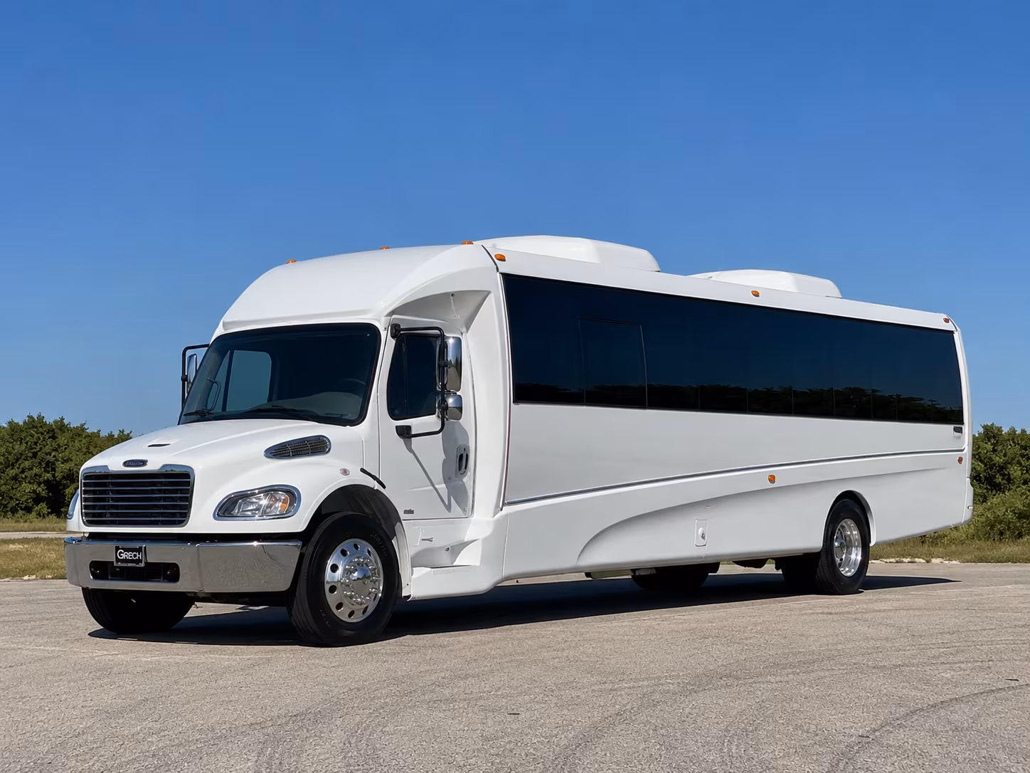 West Jordan Private Event Transportation party bus exterior