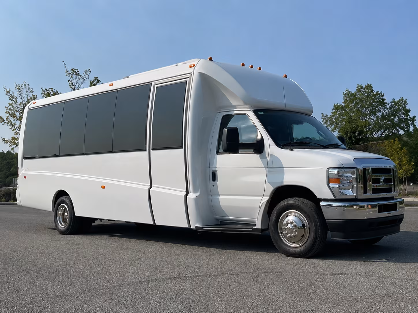 West Jordan Private Event Transportation party bus exterior