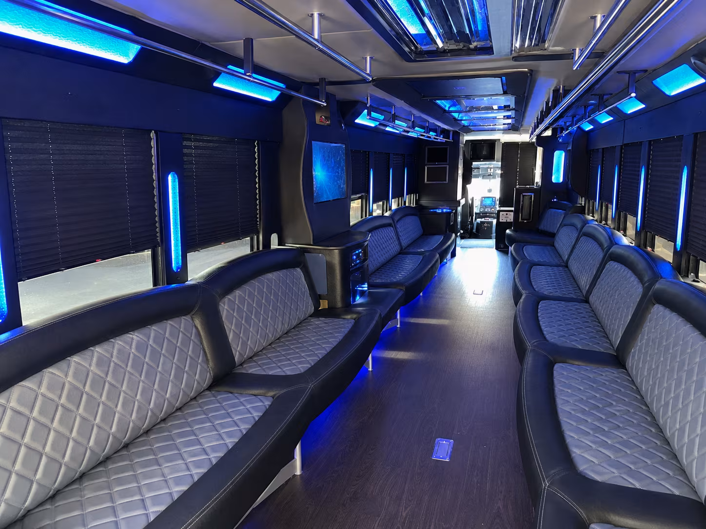 West Jordan Private Event Transportation party bus exterior