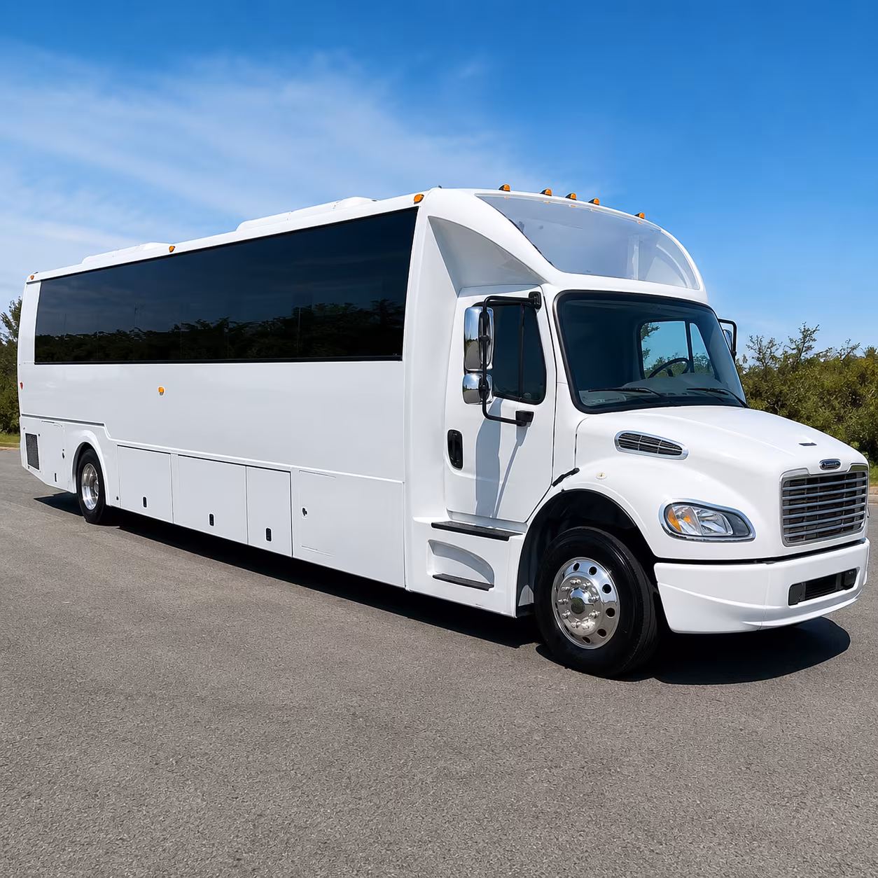 West Jordan Sporting Event Transportation party bus exterior