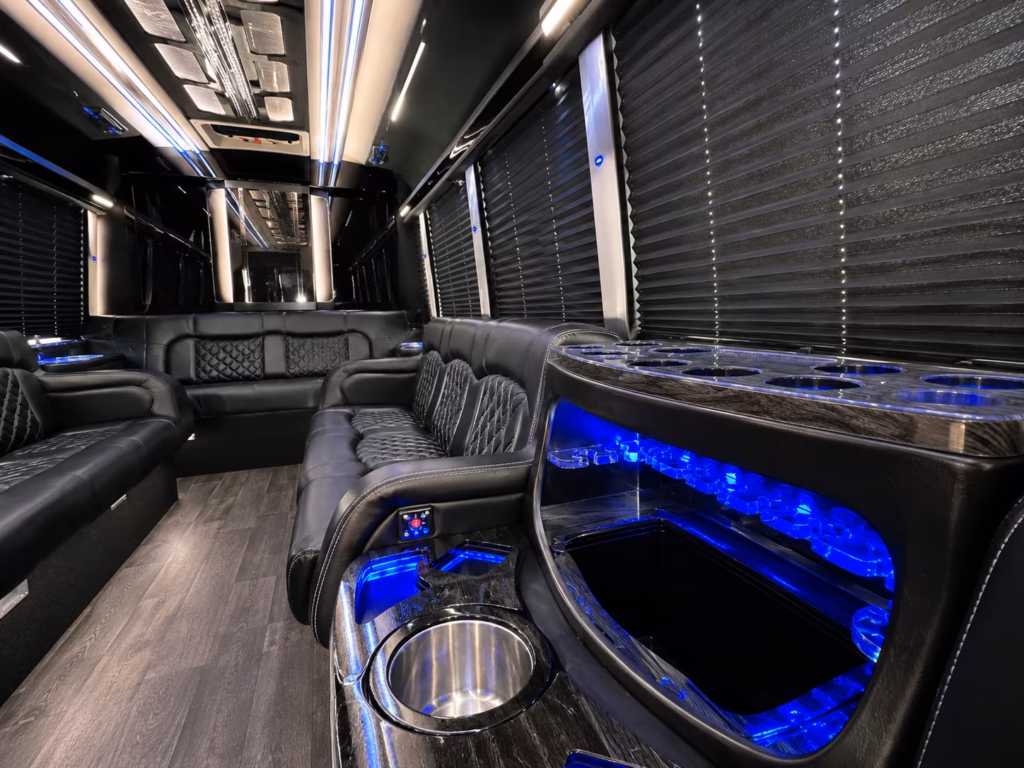 West Jordan Wedding Transportation party bus exterior
