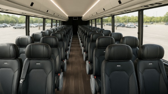 Interior of West Jordan Party Bus Company's 25 Passenger Mini Bus in West Jordan