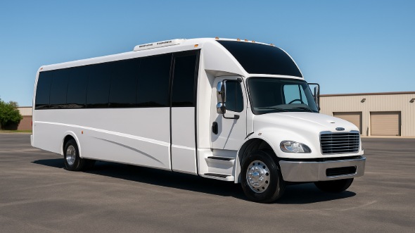 Exterior of West Jordan Party Bus Company's 25 Passenger Party Bus in Draper