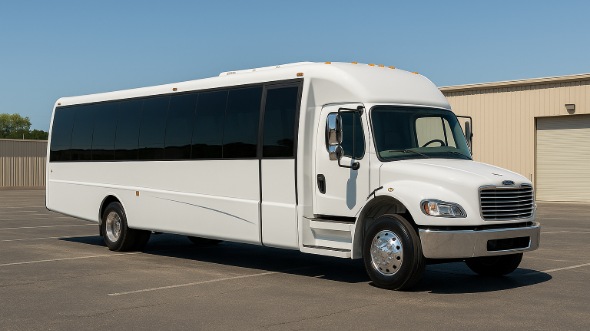 Exterior of West Jordan Party Bus Company's 28 Passenger Party Bus in Taylorsville
