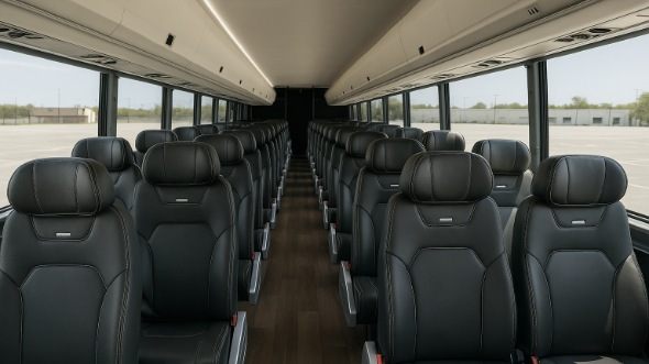 Interior of West Jordan Party Bus Company's 30 Passenger Minibus in West Jordan