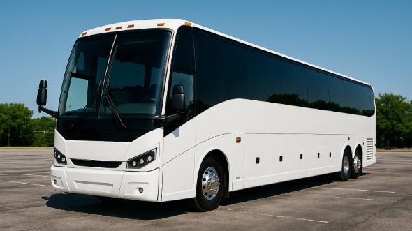 Exterior of West Jordan Party Bus Company's 51 Passenger Charter Bus in West Jordan