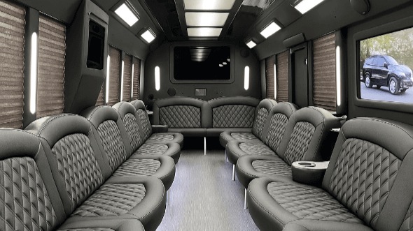 west jordan 50 passenger party bus interior